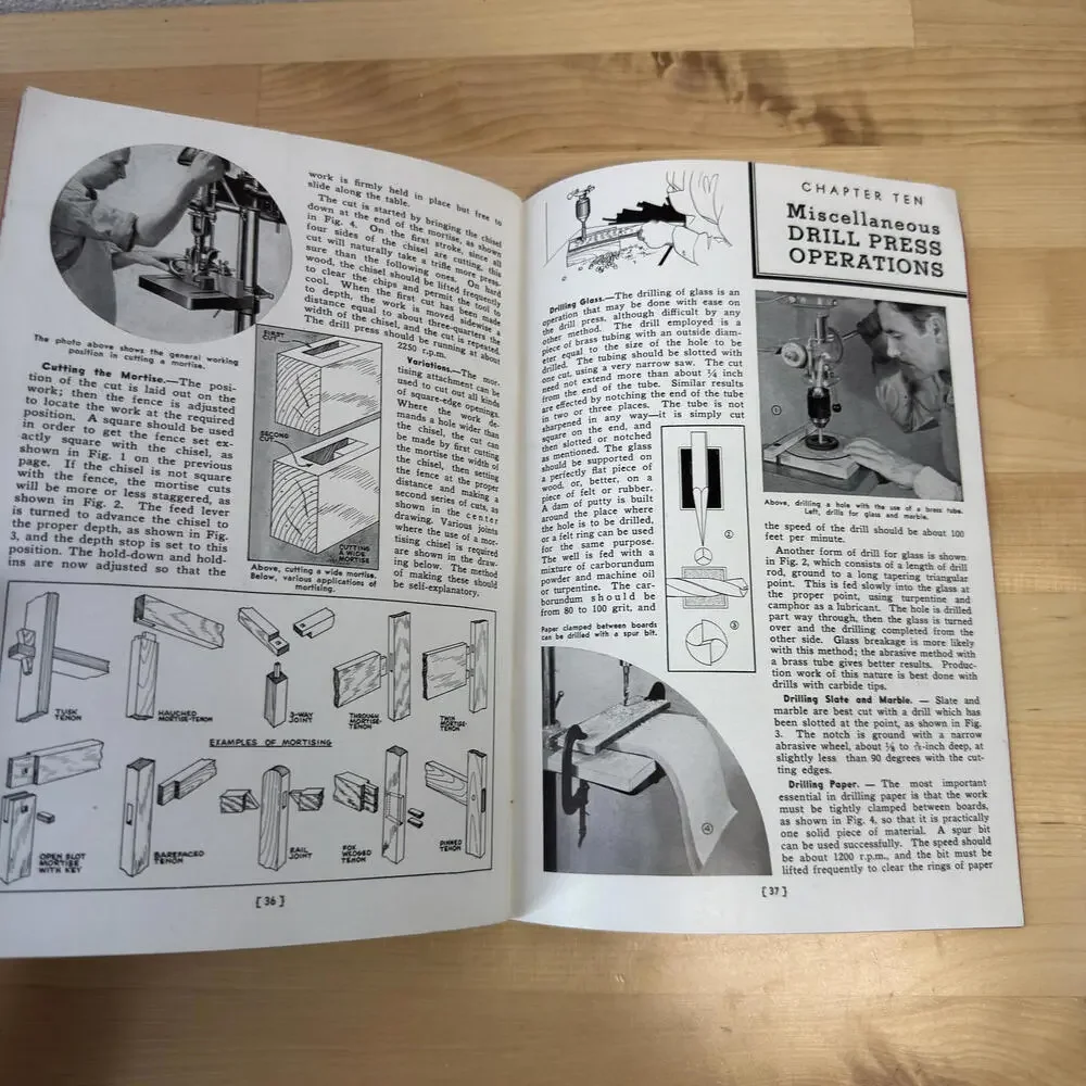 VTG Getting the Most Out of Your Drill‎ Press Manual 1937 Delta Manufacturing